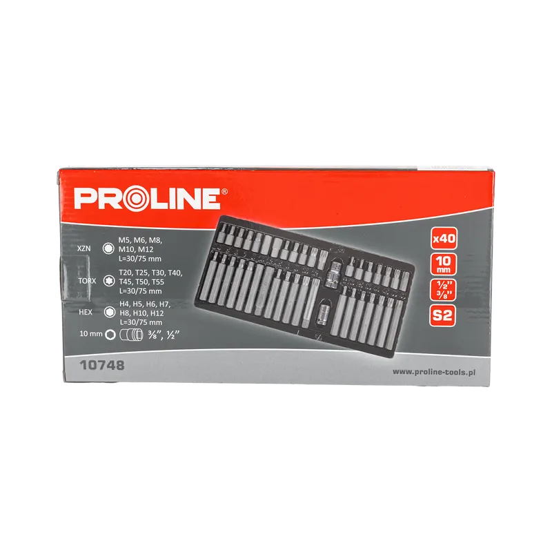 Set Varfuri Hexagonale/Canelate/Torx CR-VA S2 - 40P.