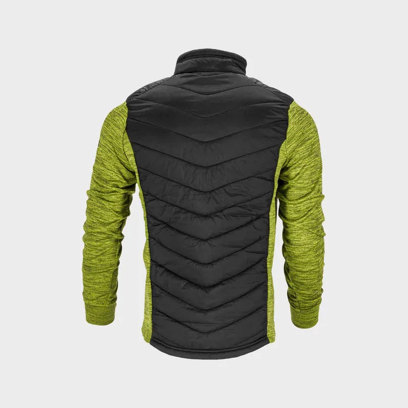 Jacheta cu Imprimeu si Matlasare / Verde-Negru - 3XL
