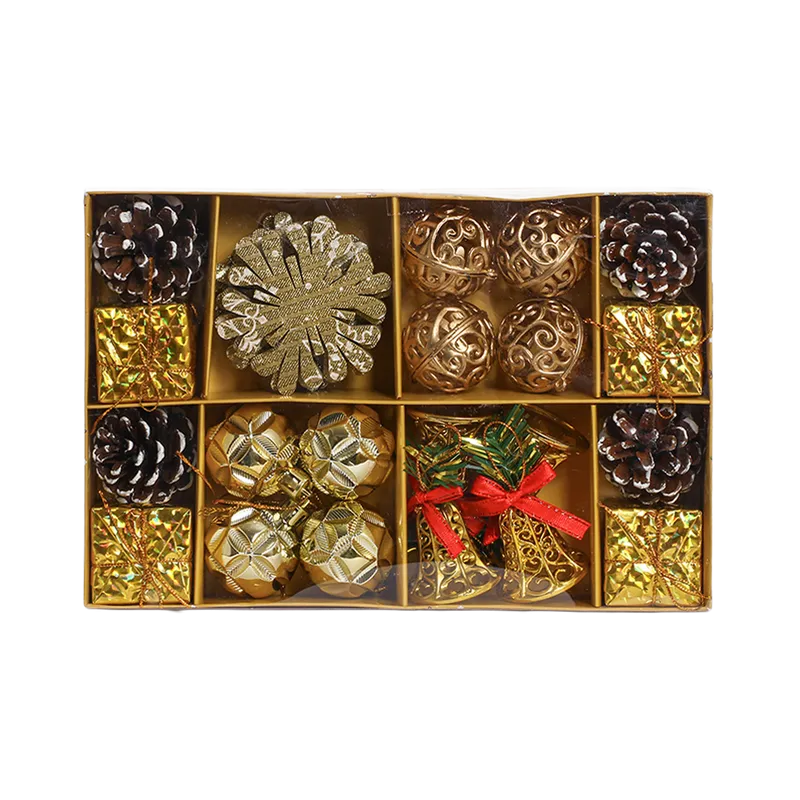 Set Ornamente de Craciun / Auriu - 24P.