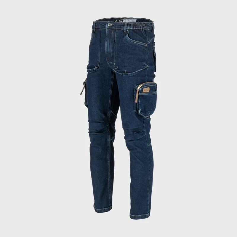 Pantalon Lucru Blug-Elastic / Alabastru - S