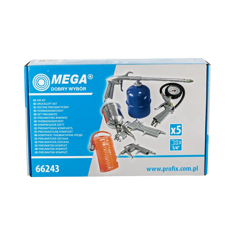 Trusa Pistoale Pneumatice si Furtun - 5P.