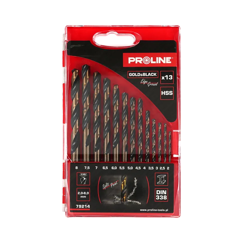 Set Burghie Metal HSS 135° in Caseta 2.0-8.0MM - 13P.