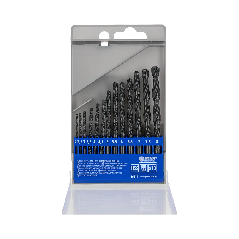 Set Burghie Metal HSS in Caseta 2.0-8.0MM - 13P.