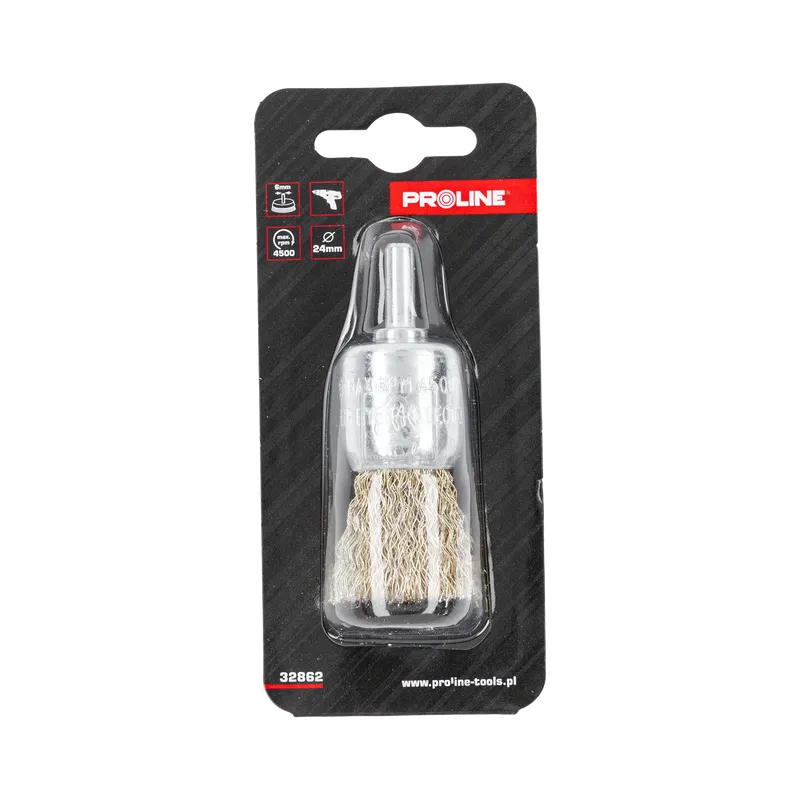 Perie Sarma Alama Tip Cupa Mica cu Tija 24MM