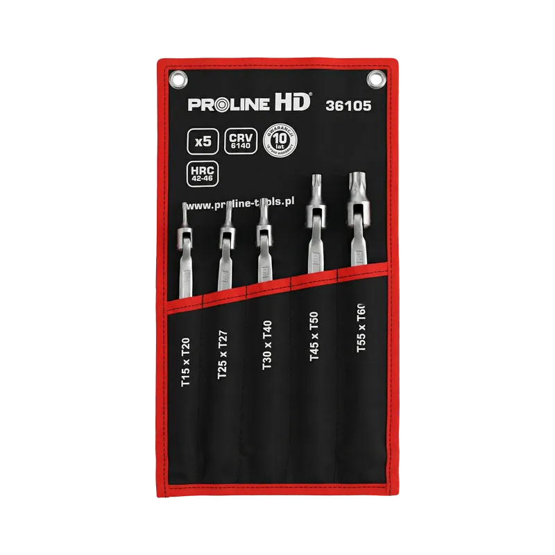 Set Chei cu Torxuri Flexibile CR-VA HD T15-T60 - 5P.
