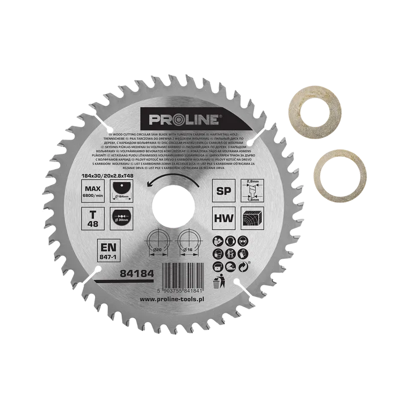 Disc Circular pentru Lemn cu Dinti Vidia 184MM / 48D.