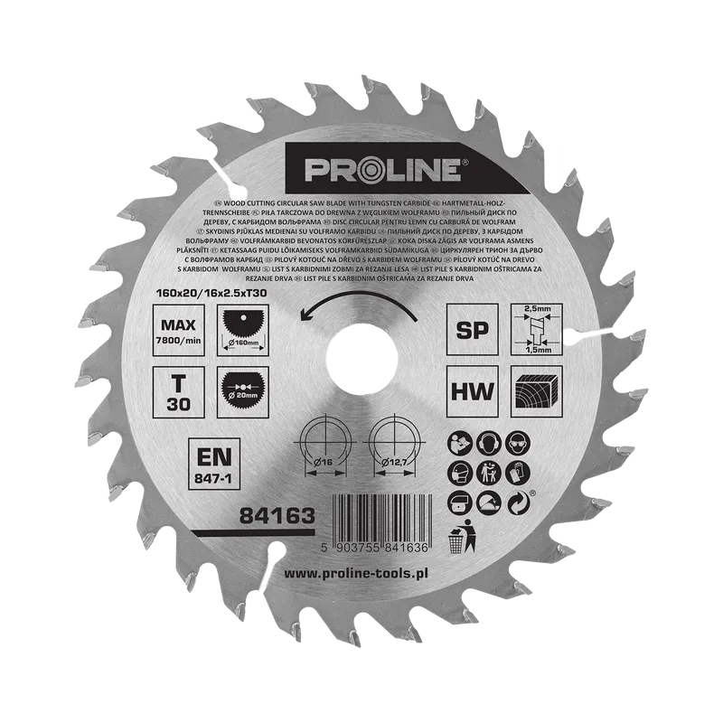 Disc Circular pentru Lemn cu Dinti Vidia 160MM / 30D.