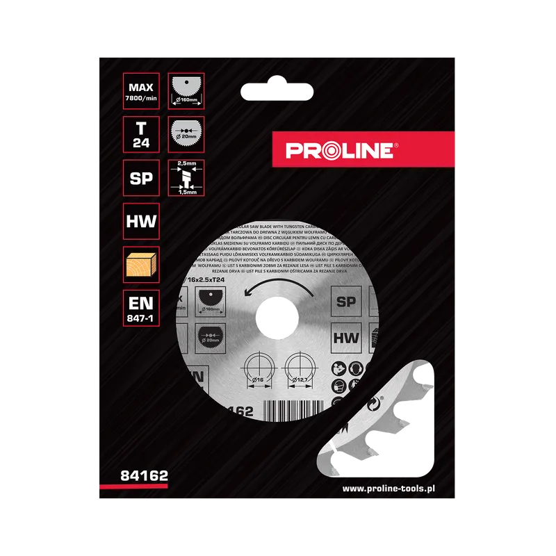 Disc Circular pentru Lemn cu Dinti Vidia 160MM / 24D.