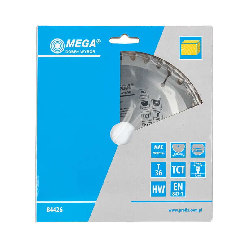 Disc Circular pentru Lemn cu Dinti Caliti 184MM / 36D.
