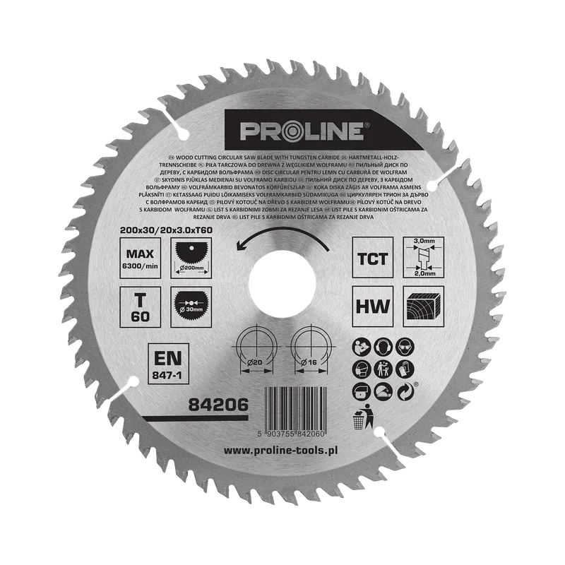 Disc Circular pentru Lemn cu Dinti Vidia 200MM / 60D.