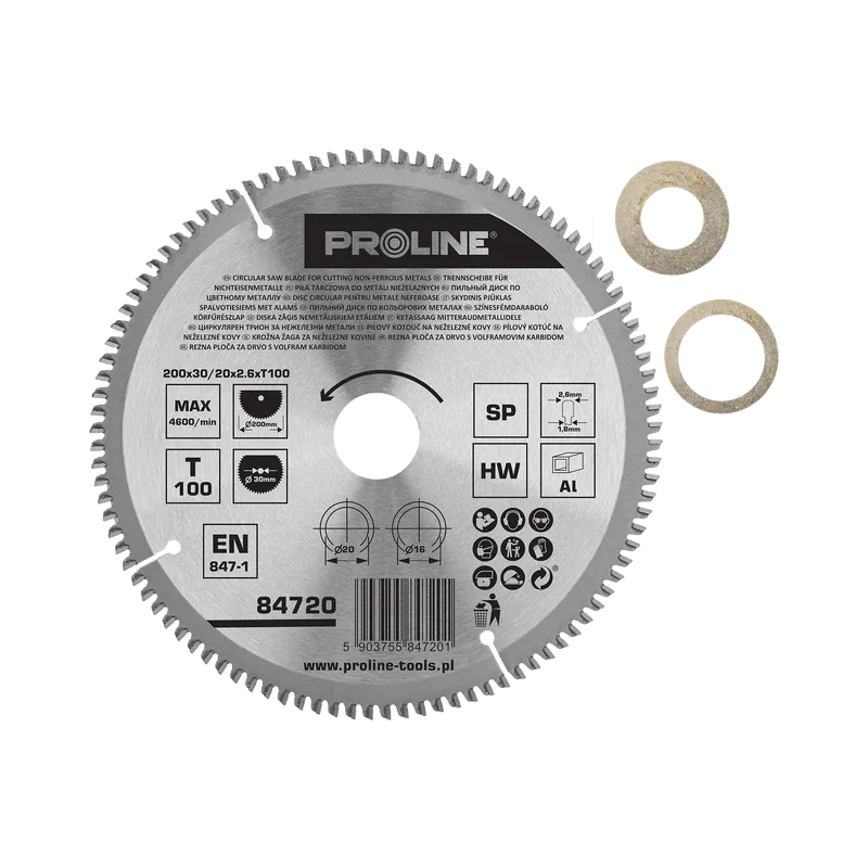 Disc Circular pentru Metal cu Dinti Vidia 200MM / 100D.