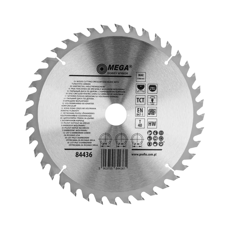 Disc Circular pentru Lemn cu Dinti Caliti 250MM / 40D.