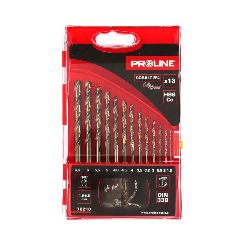 Set Burghie Metal HSS-Co 135° in Caseta 1.5-6.5MM - 13P