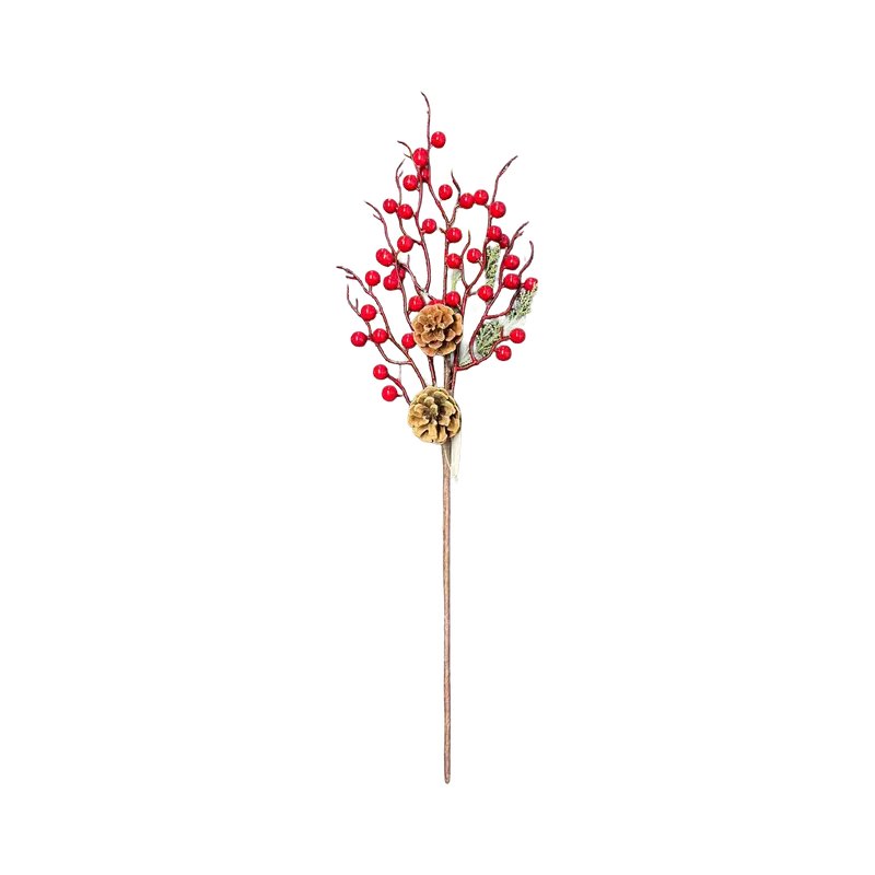 Crenguta Decorativa de Craciun - Bobite-Conuri 57CM
