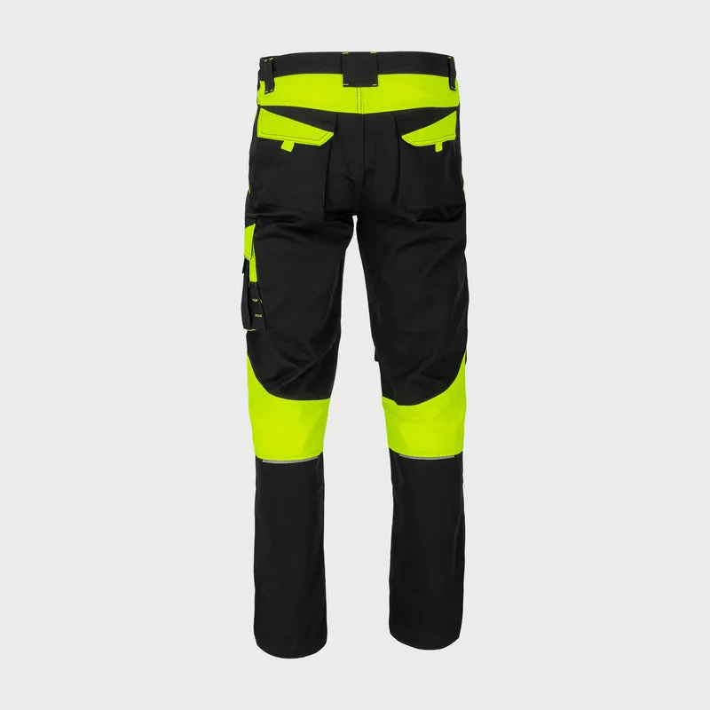 Pantalon Lucru cu Insertii Contrastante Vizibile - L