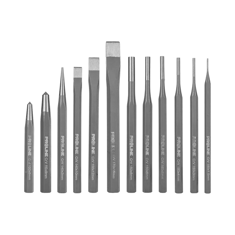 Set Dalti-Dornuri-Punctatoare CR-VA pentru Metal - 12P.