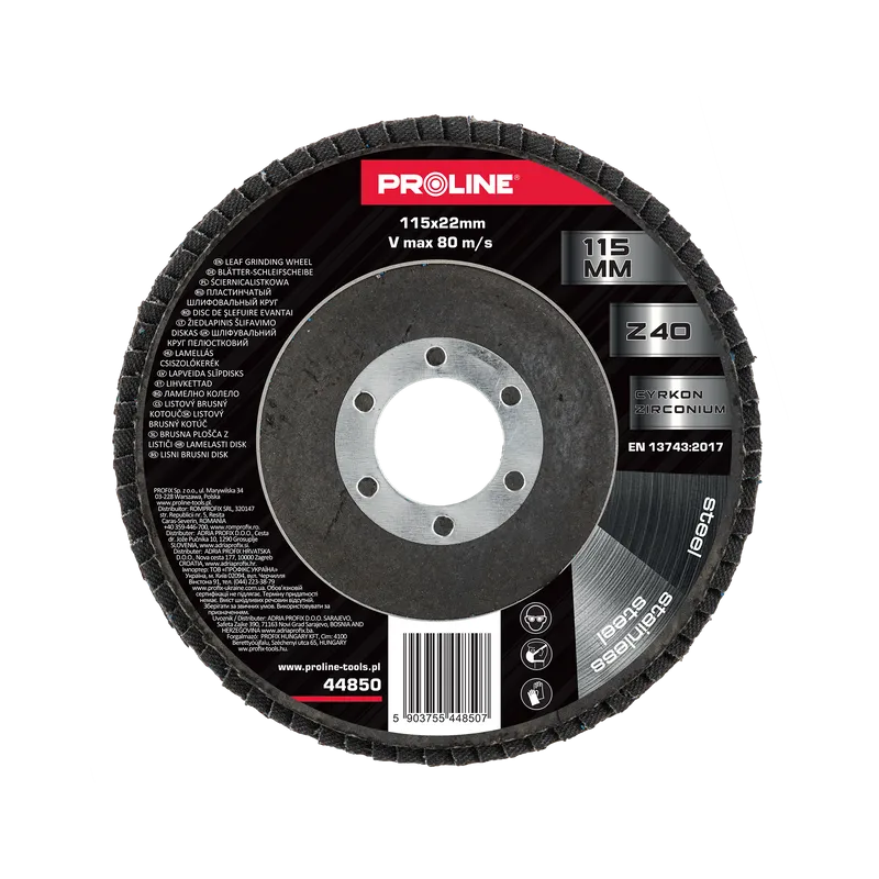Disc Abraziv Lamelar cu Zirconiu 115MM - GR.40