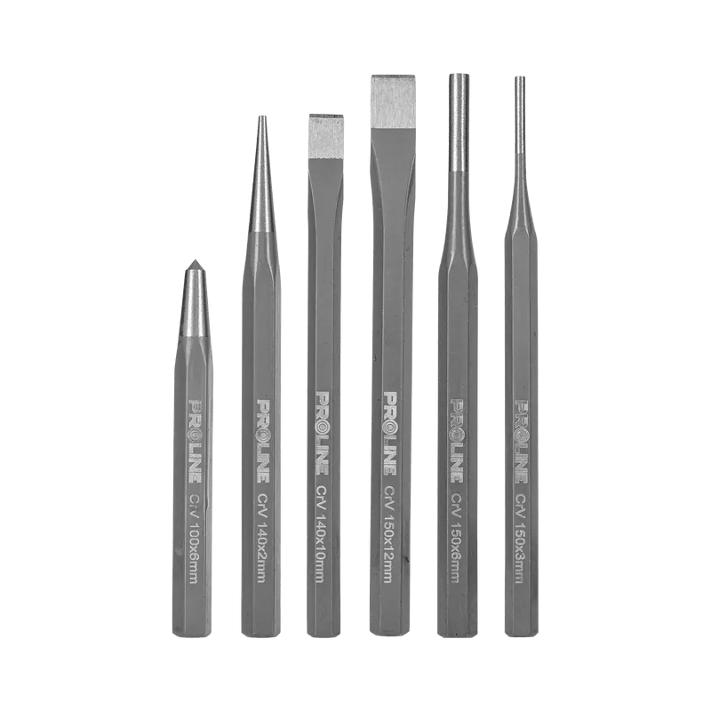 Set Dalti-Dornuri-Punctatoare CR-VA pentru Metal - 6P.