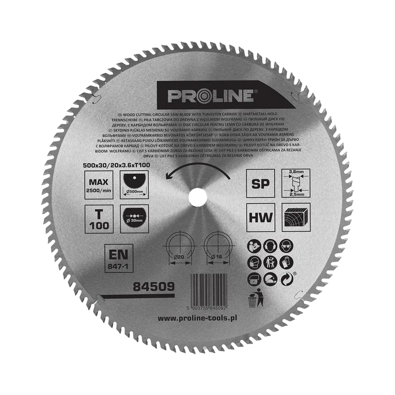 Disc Circular pentru Lemn cu Dinti Vidia 500MM / 100D.