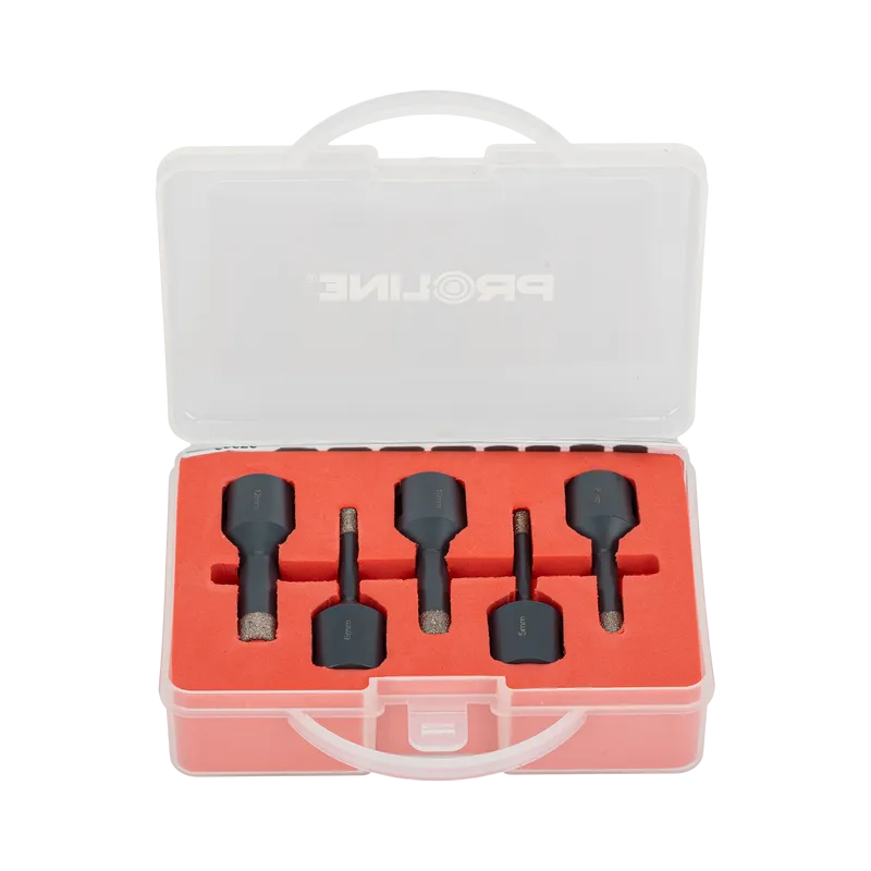 Set Carote Diamantate cu Filet Fixare 5-12MM - 5P.