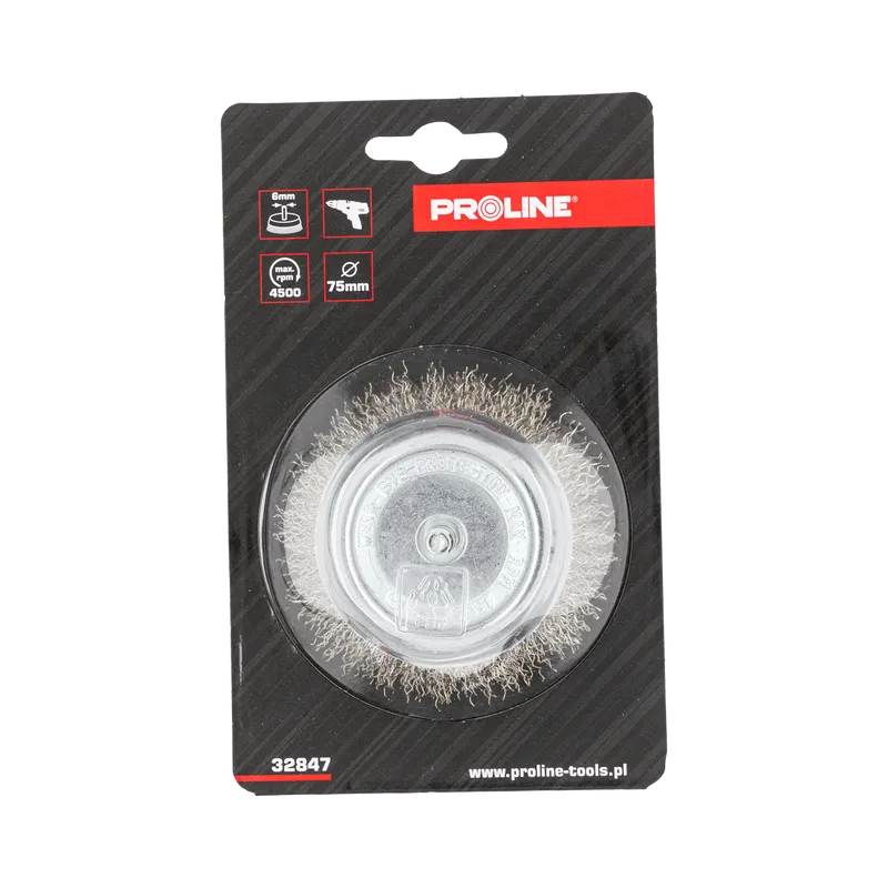 Perie Sarma Alama Tip Cupa cu Tija 75MM