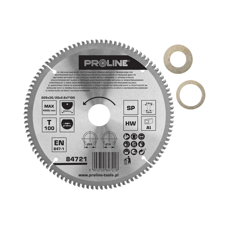 Disc Circular pentru Metal cu Dinti Vidia 205MM / 100D.