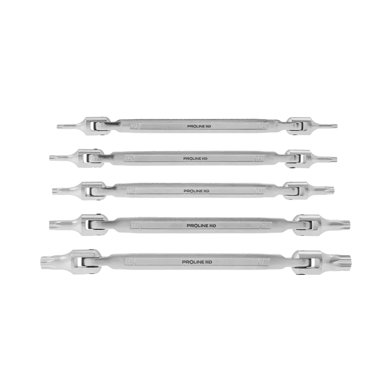 Set Chei cu Torxuri Flexibile CR-VA HD T15-T60 - 5P.