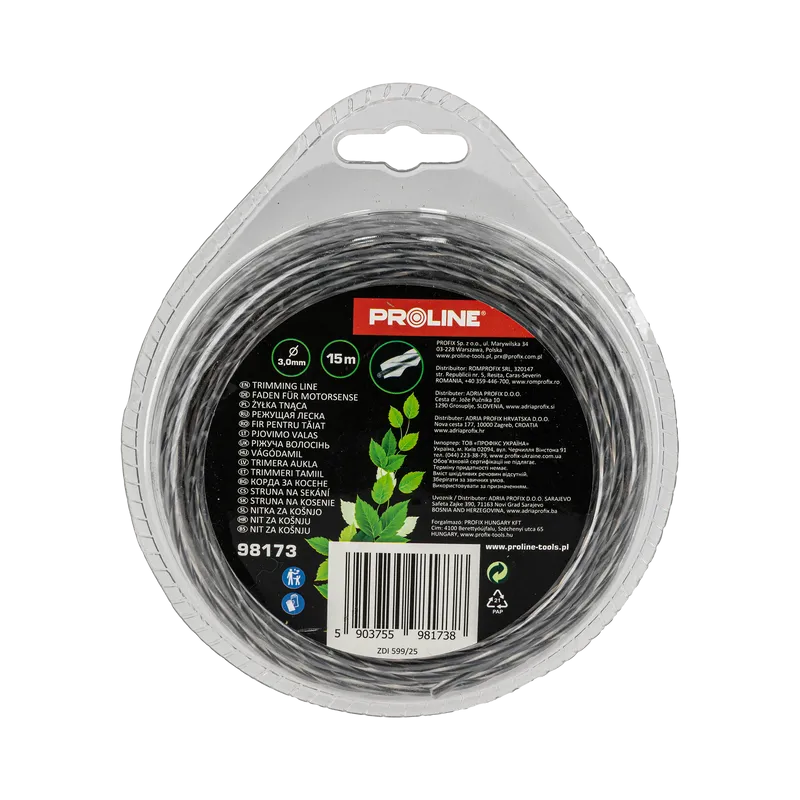 Fir Motocoasa Ranforsat - Patrat-Rasucit 3.0MM / 15M