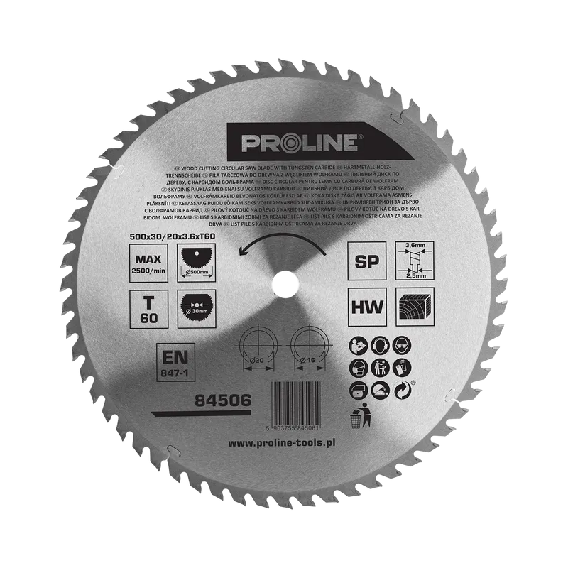Disc Circular pentru Lemn cu Dinti Vidia 500MM / 60D.