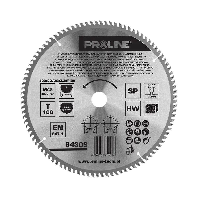 Disc Circular pentru Lemn cu Dinti Vidia 300MM / 100D.
