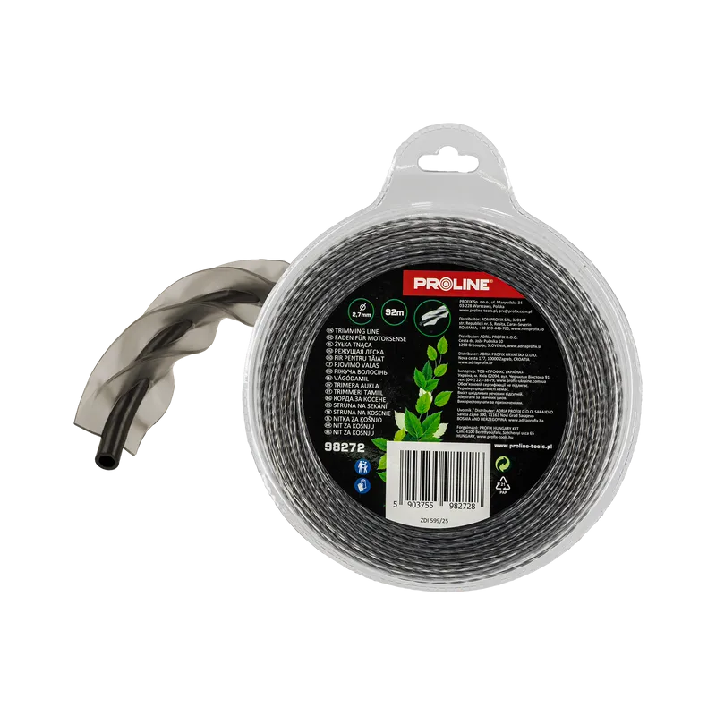 Fir Motocoasa Ranforsat - Patrat-Rasucit 2.7MM / 92M