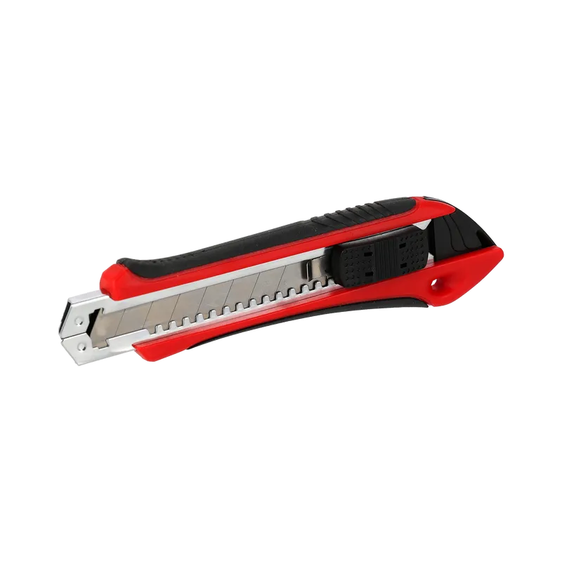 Cutter Plastic Cauciucat cu Buton Blocare - 18MM X 3