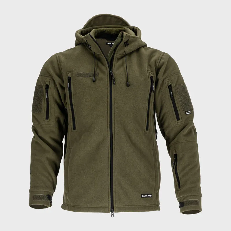 Jacheta Polar Impermeabila cu Gluga / Kaki - 2XL