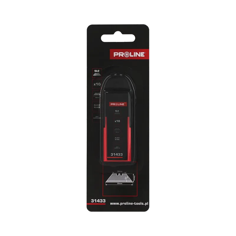 Lame Cutter SK2-Brun Trapez 60MM / Blister, 10/Set