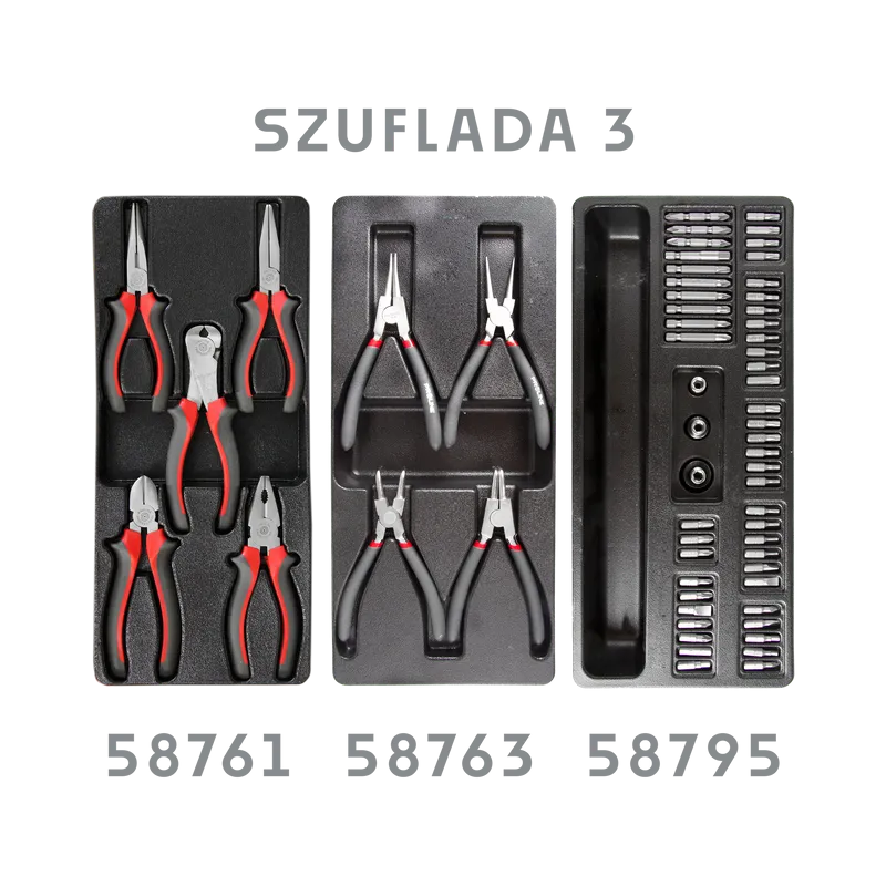 Dulap Scule Echipat 790X490X1010MM / 7 Sertare - 211P.