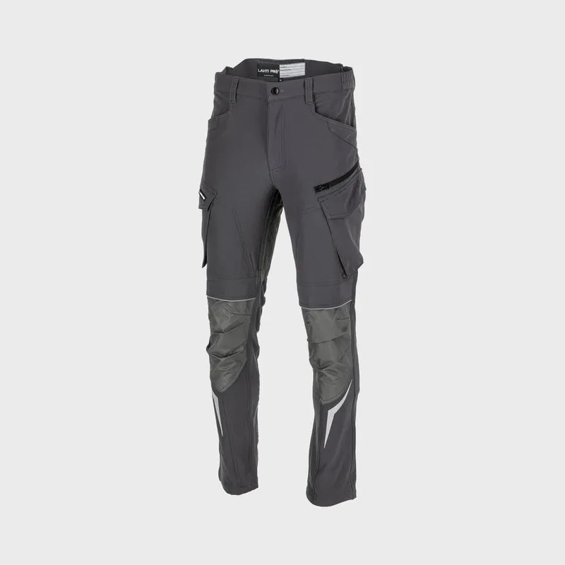 Pantalon Lucru Slim-Fit-Elastic Intarit / Gri - M