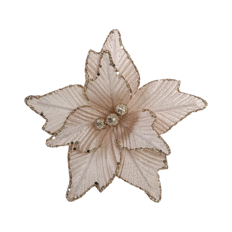 Floare decorativa de Craciun 18 x 10 cm