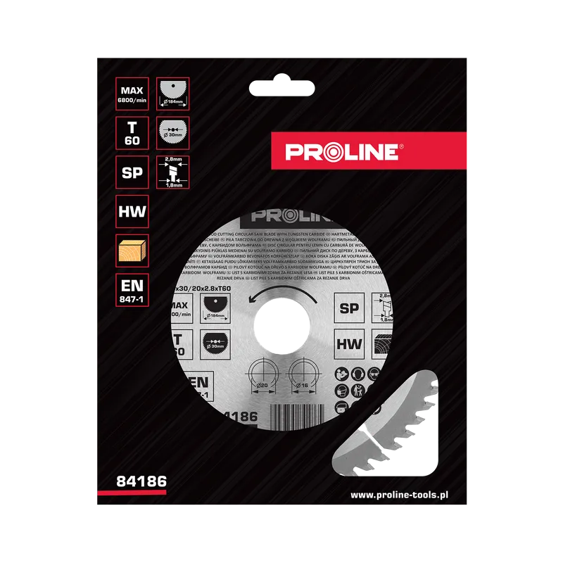 Disc Circular pentru Lemn cu Dinti Vidia 184MM / 60D.