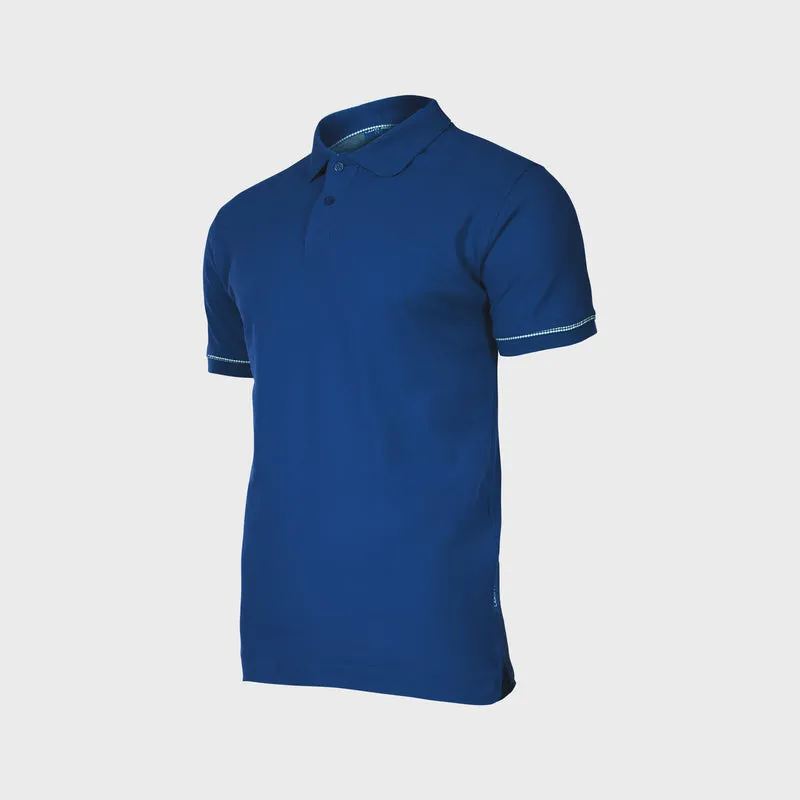 Tricou Bumbac Polo / Albastru - S