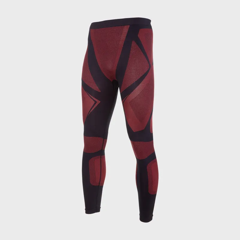 Pantalon de Corp Termoactiv / Negru-Rosu - 2/3XL