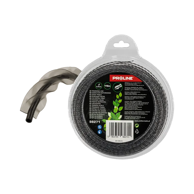 Fir Motocoasa Ranforsat - Patrat-Rasucit 2.4MM / 116M