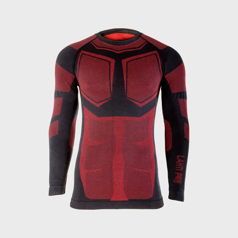 Bluza de Corp Termoactiva / Negru-Rosu - S/M