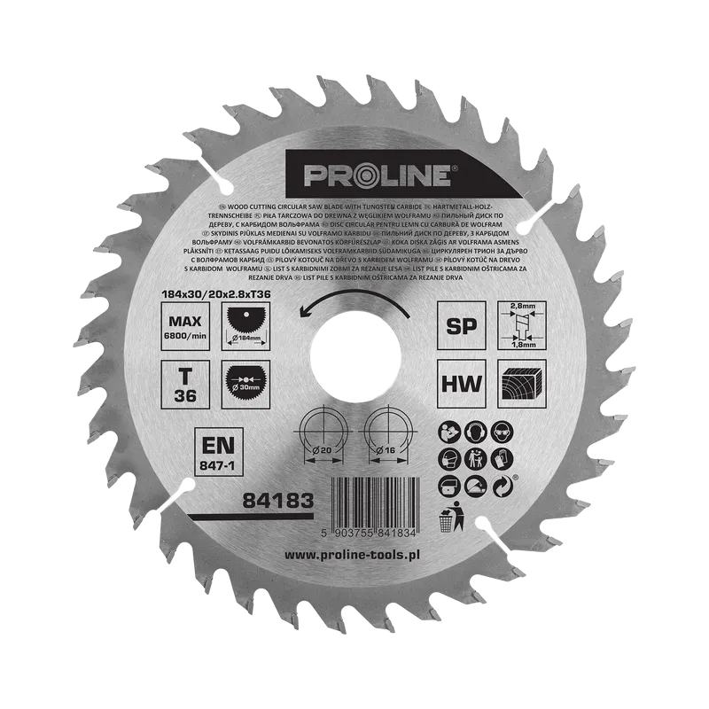 Disc Circular pentru Lemn cu Dinti Vidia 184MM / 36D.