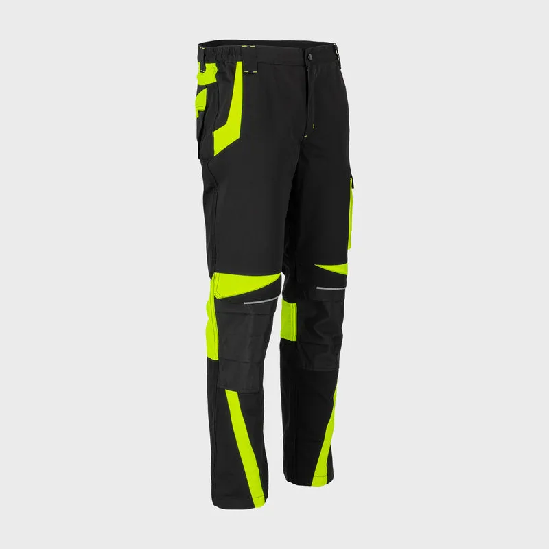 Pantalon Lucru cu Insertii Contrastante Vizibile - L