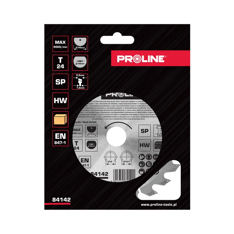 Disc Circular pentru Lemn cu Dinti Vidia 140MM / 24D.