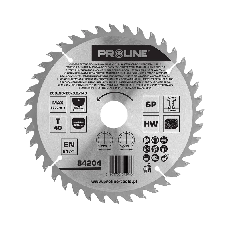 Disc Circular pentru Lemn cu Dinti Vidia 200MM / 40D.