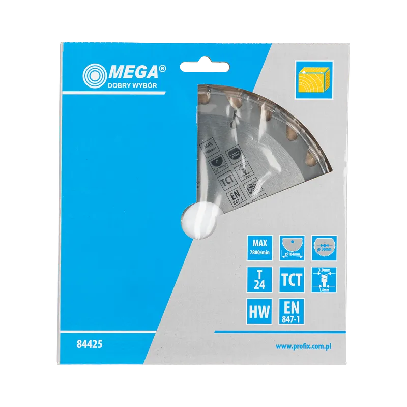 Disc Circular pentru Lemn cu Dinti Caliti 184MM / 24D.