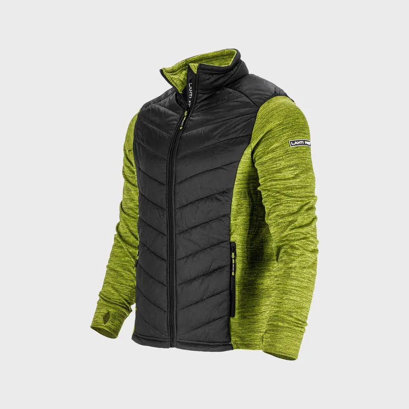 Jacheta cu Imprimeu si Matlasare / Verde-Negru - 3XL