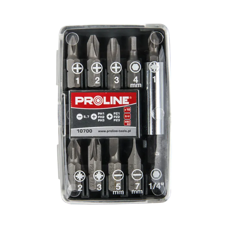 Set Varfuri in Cutie Maner (Ph,Pz,Neg,Pl) 1/4" - 10P.