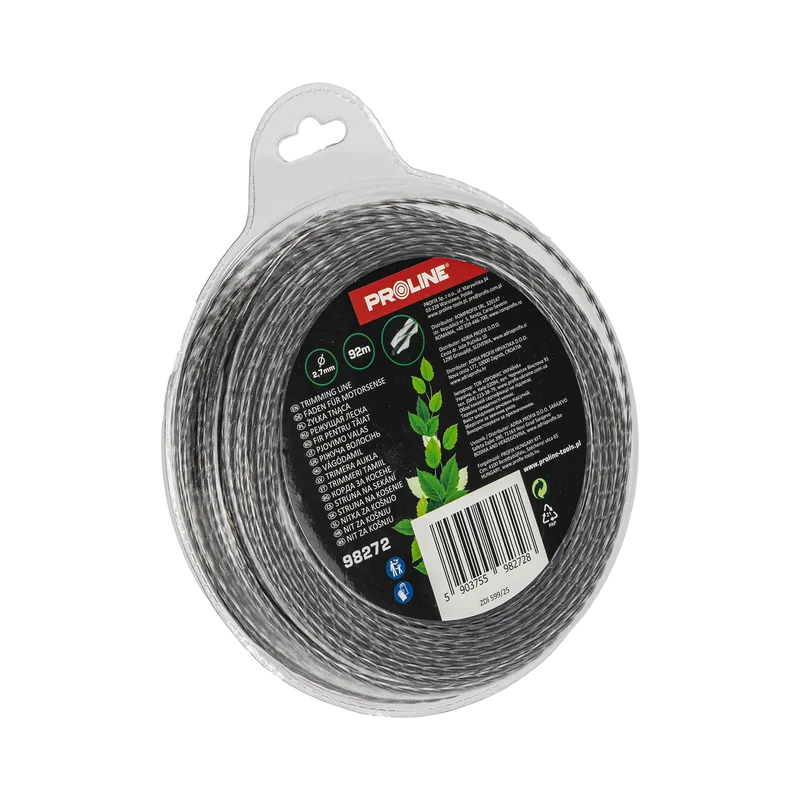 Fir Motocoasa Ranforsat - Patrat-Rasucit 2.7MM / 92M